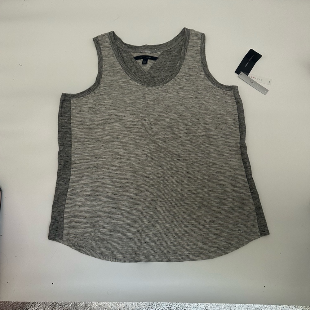 Tommy Hilfiger Athluxe Gray Heather Sleeveless Womens Size XL New